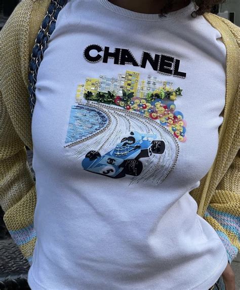 chanel f1 tshirt dupe|chanel's f1 t shirt.